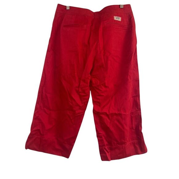 ✨VTG Lauren Ralph Lauren RL-67 Red Crop Sz 14 Pants Boho Hippie Wide Leg✨ - Picture 3 of 7